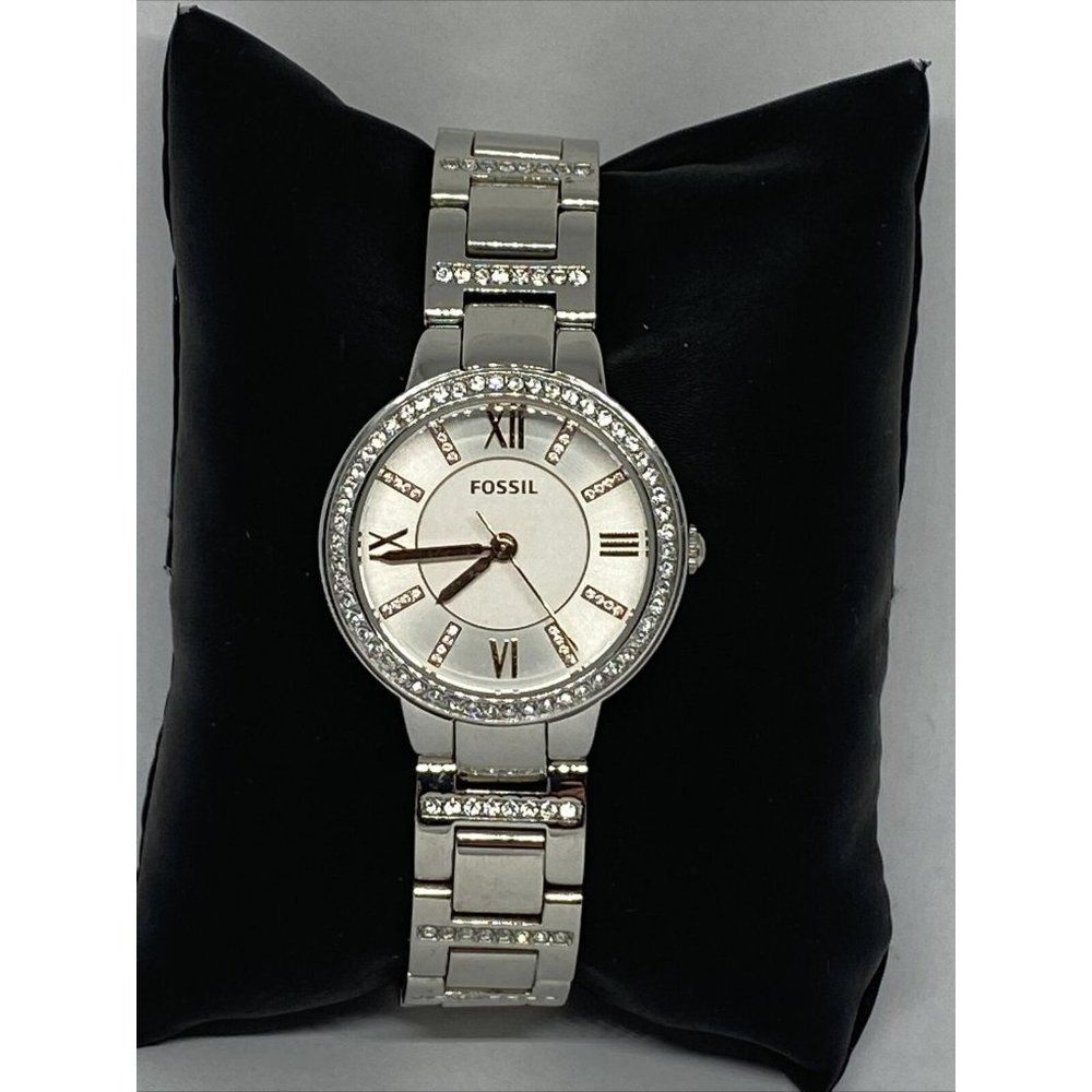 Fossil ES3741 Women Stainless Steel Analog Silver